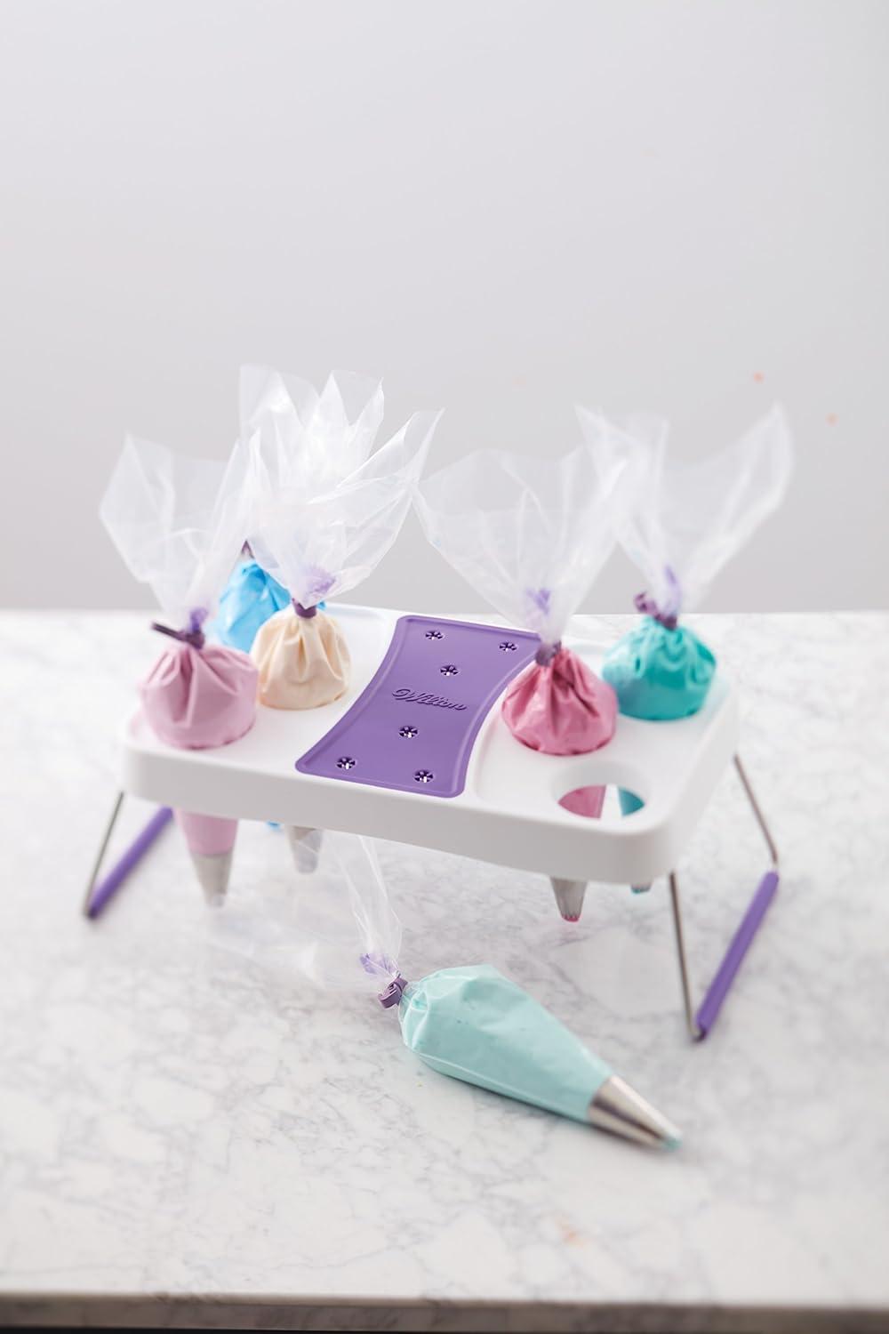 image:imageWilton Decorating Bag Stand Organize Icing Bags for Easy Reach and Quick Treat Decorating Holds Flower Nails to Dry Buttercream Flowers 6Cavity