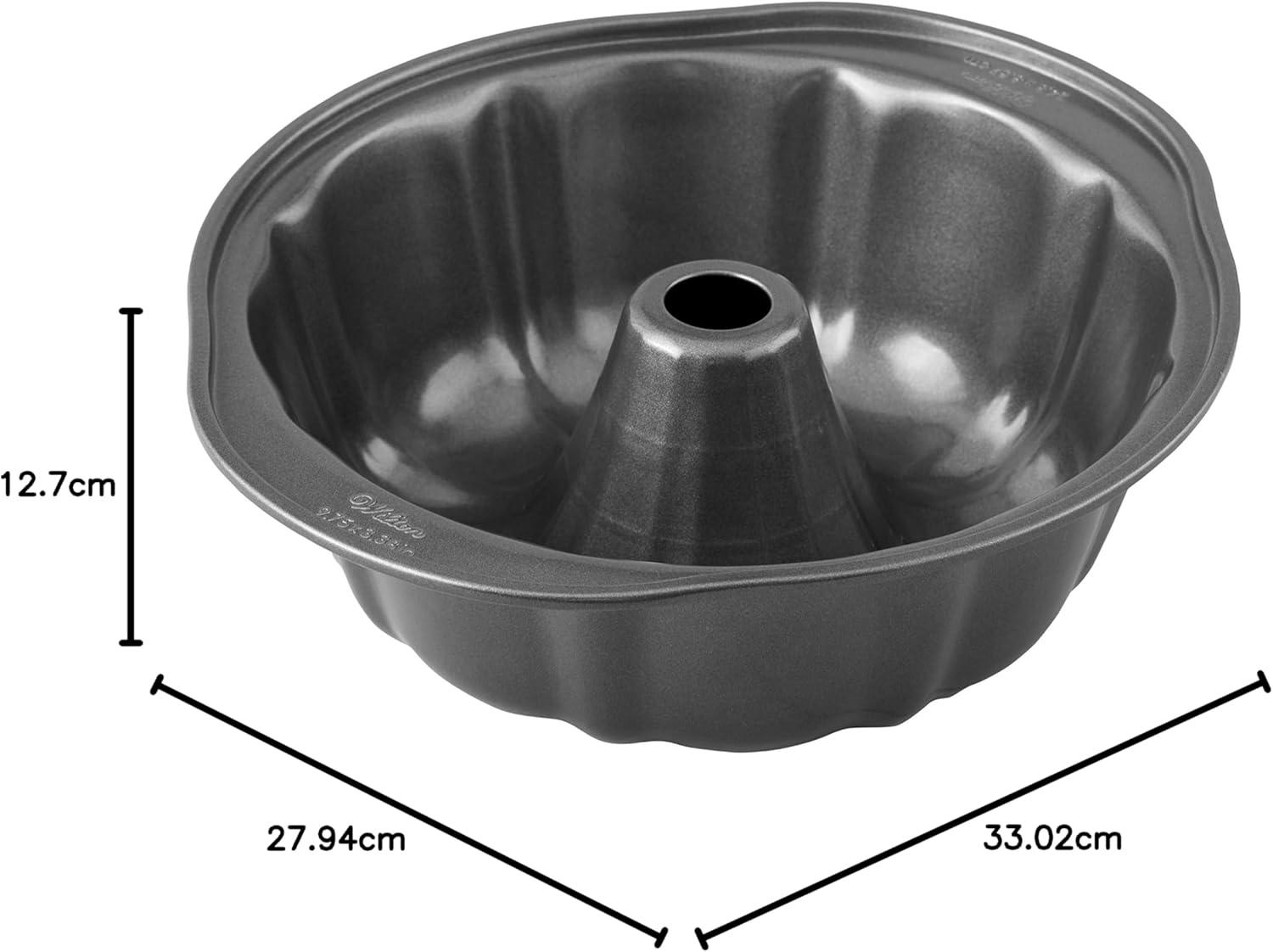 image:imageWilton Gold NonStick 949 in Fluted Tube Cake Pan Stainless Steel Bakeware Made without PFAS Packaging May VaryMulti pack