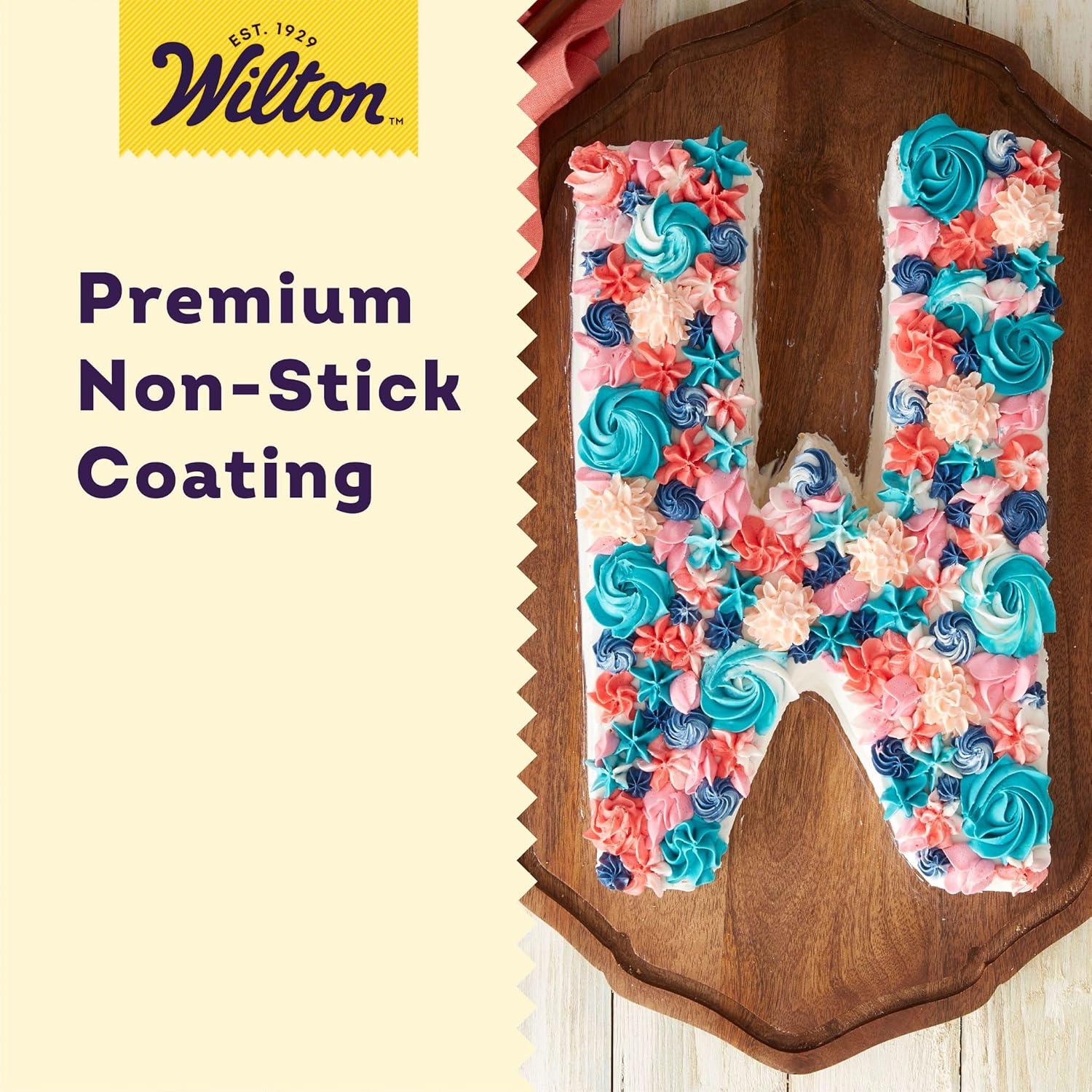 image:imageWilton Gold Premium NonStick WarpResistant Bakeware Made without PFAs DIY Cake Numbers and Letters Set Packaging May VaryCelebrations Set