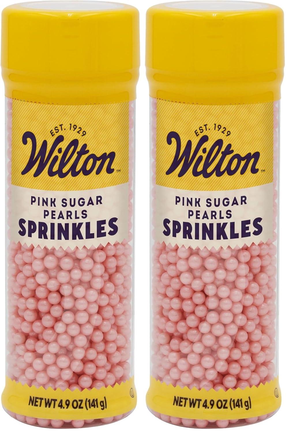 image:imageWilton Pink Sugar Pearls 5 ozPink