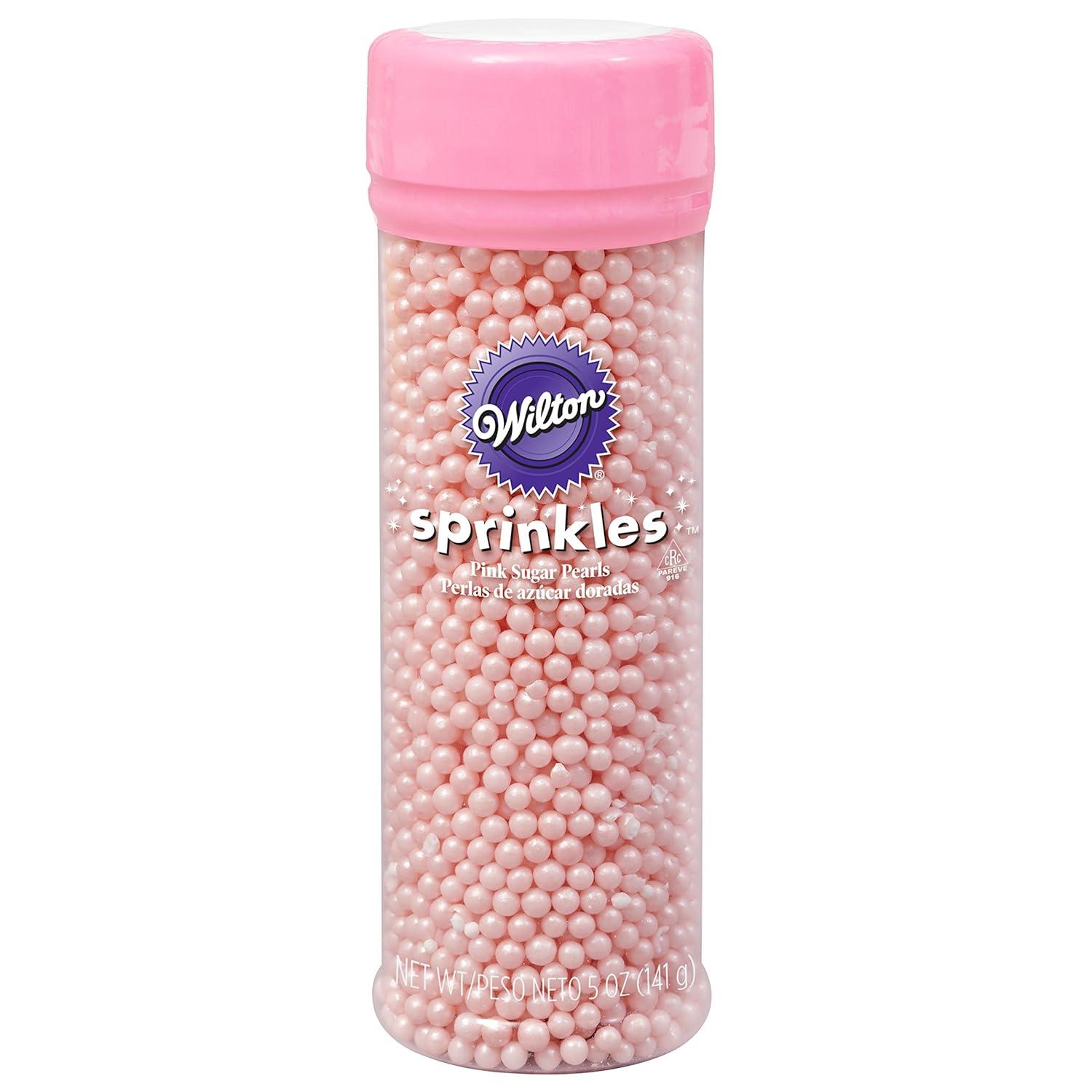 image:imageWilton Pink Sugar Pearls 5 ozPink