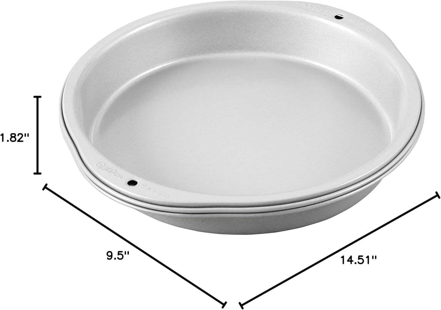 image:imageWilton Recipe Right NonStick 9Inch Round Cake Pans Set 2Piece Steel9 inch 2Pc