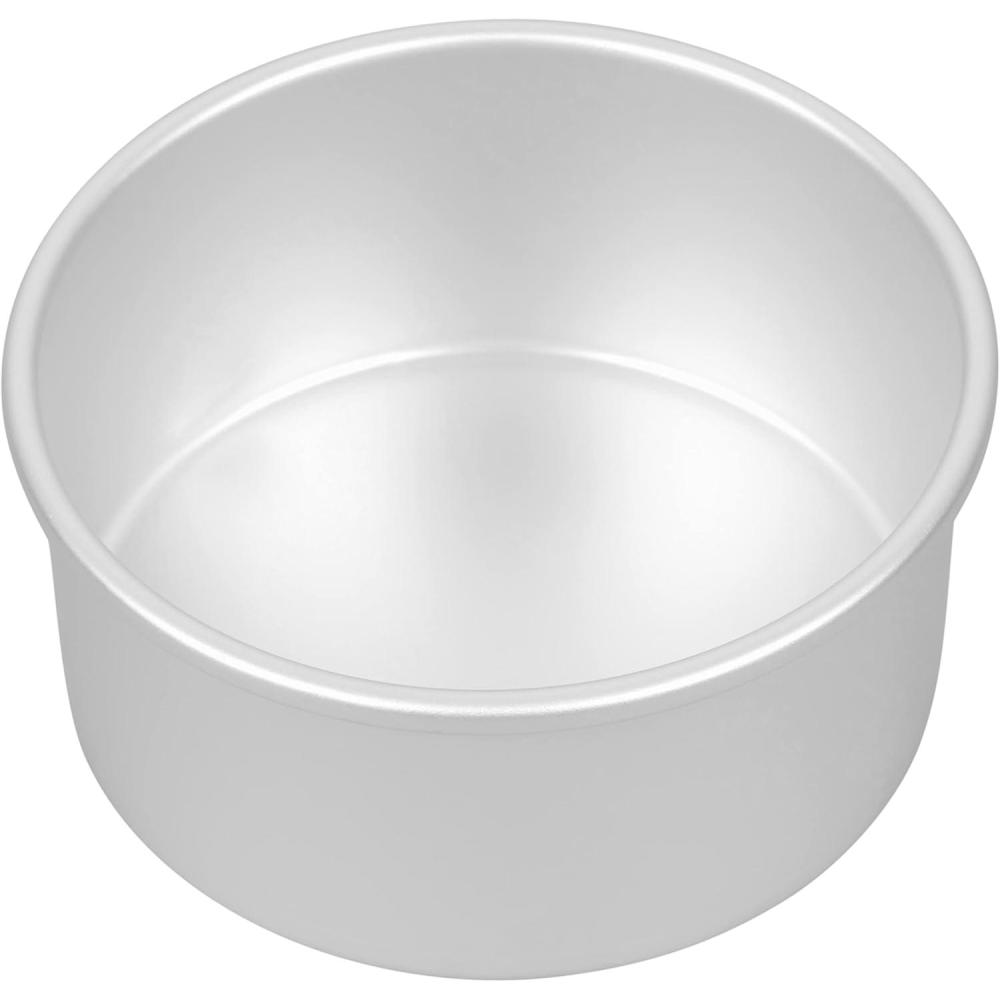 image:imageWilton 10 in Round Cake Pan 3 in Deep Aluminum Bakeware for Tall Cakes RustResistant Even Heating Professional Quality6 inches