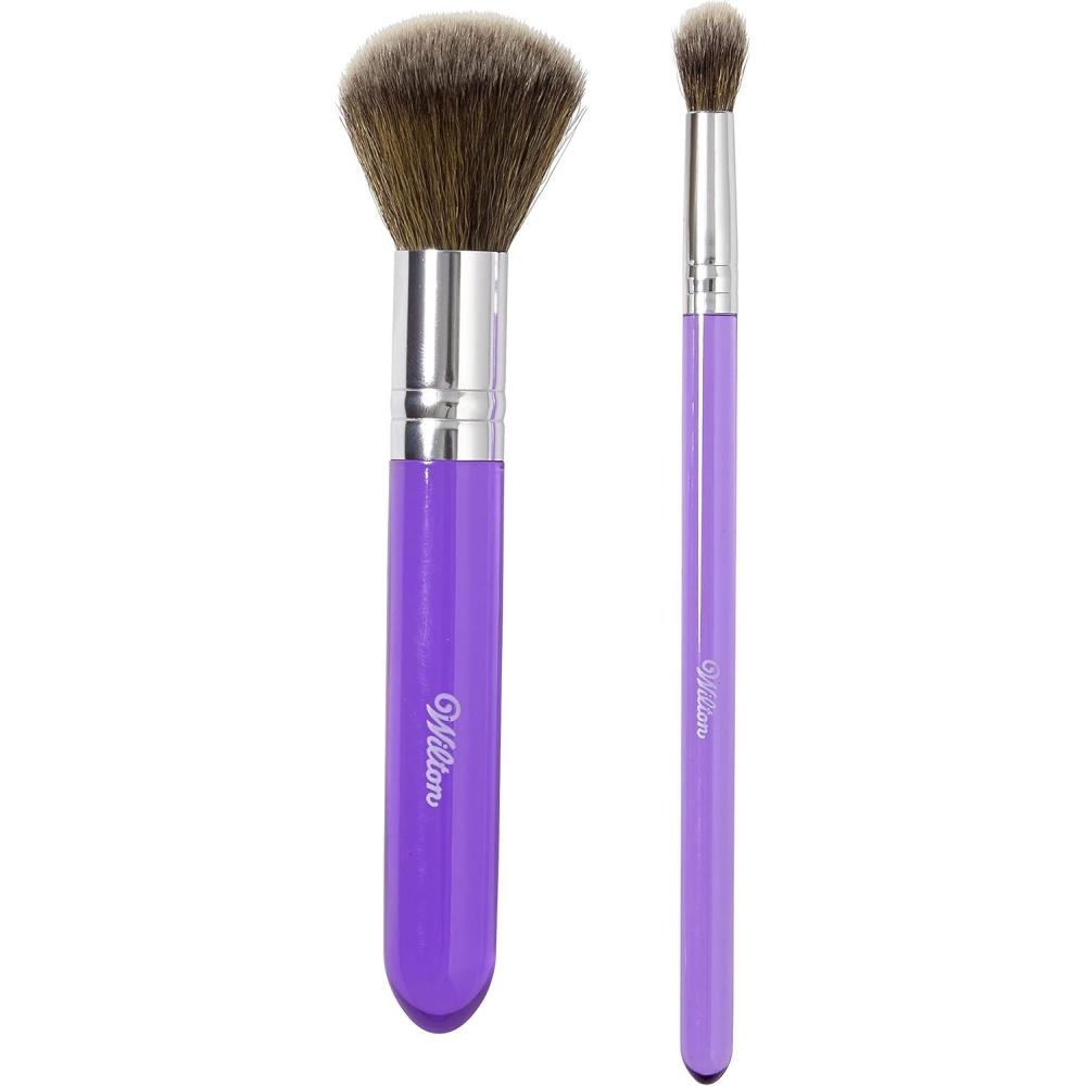image:imageWilton 2Piece Dusting Brush Set Apply Color Accent to Cakes with These two Brushes for Cake Decorating Soft amp EasyToClean Baking Brushes2Pc
