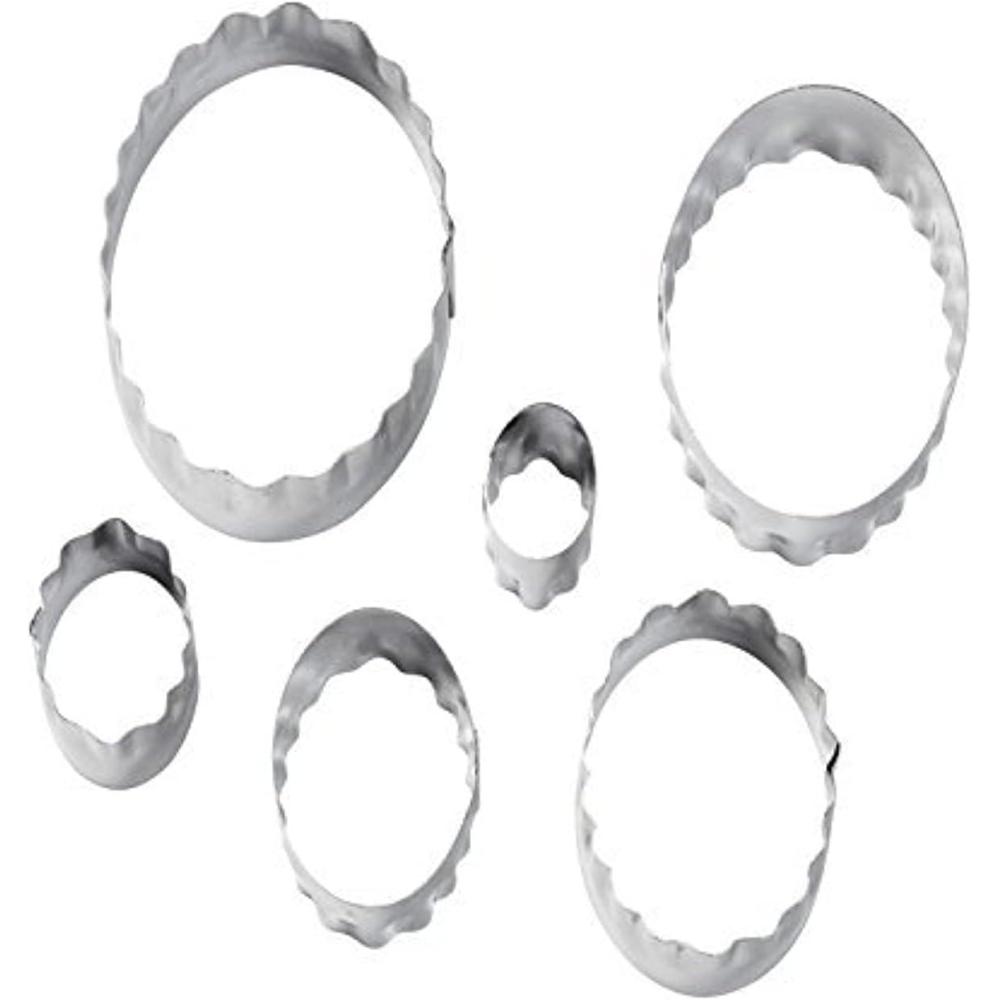 image:imageWilton 6Piece Nesting Fondant Double Sided Cut Out Cutters Oval