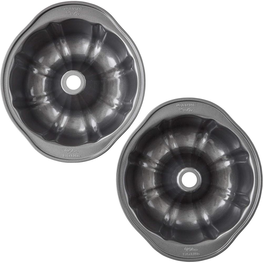 image:imageWilton Gold NonStick 949 in Fluted Tube Cake Pan Stainless Steel Bakeware Made without PFAS Packaging May VaryMulti pack