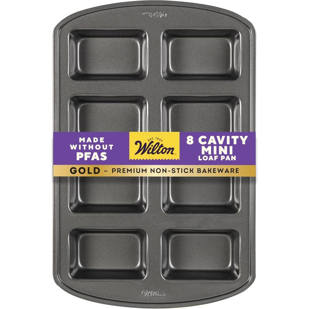 image:imageWilton Gold NonStick Mini Loaf Pan Stainless Steel Bakeware Made without PFAS Packaging May VaryMini Loaf