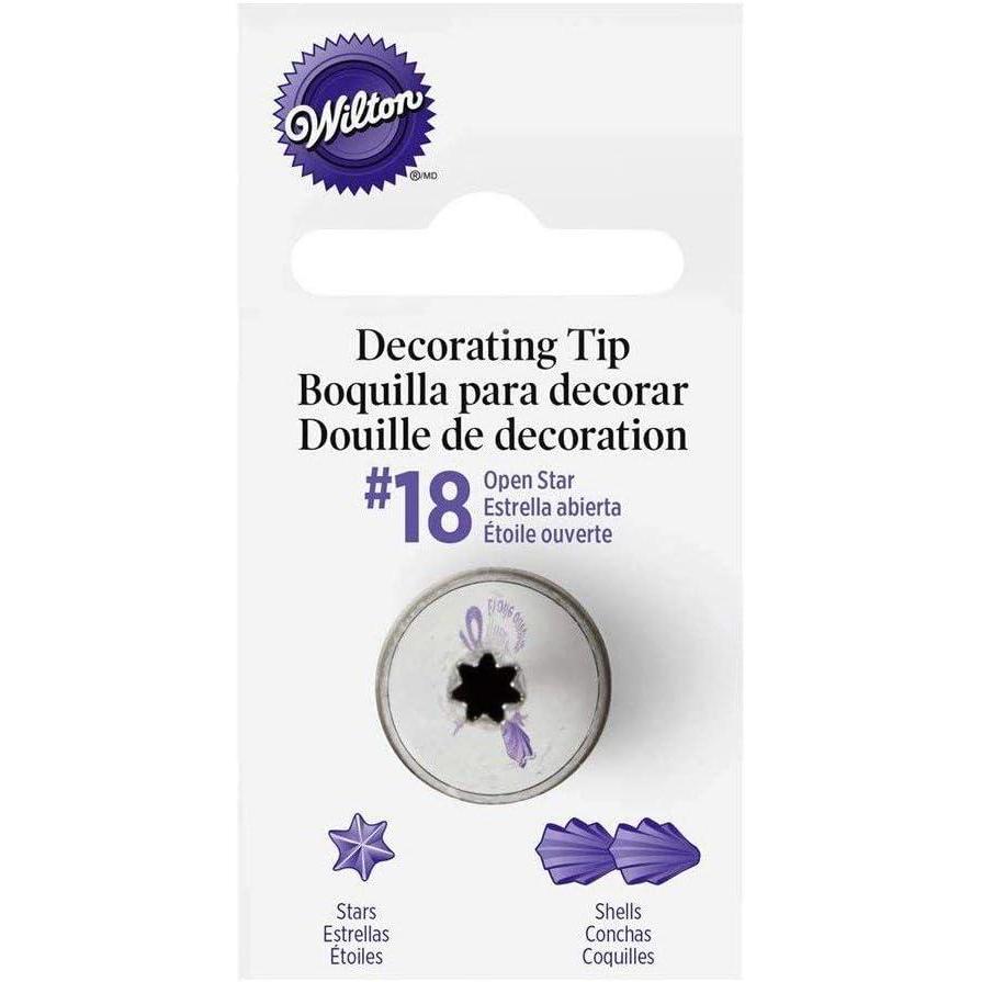 image:imageWilton Open Star Tip Number 32 Piping Tip For Standard Decorating Bags And Couplers Stainless SteelNo 18  Star
