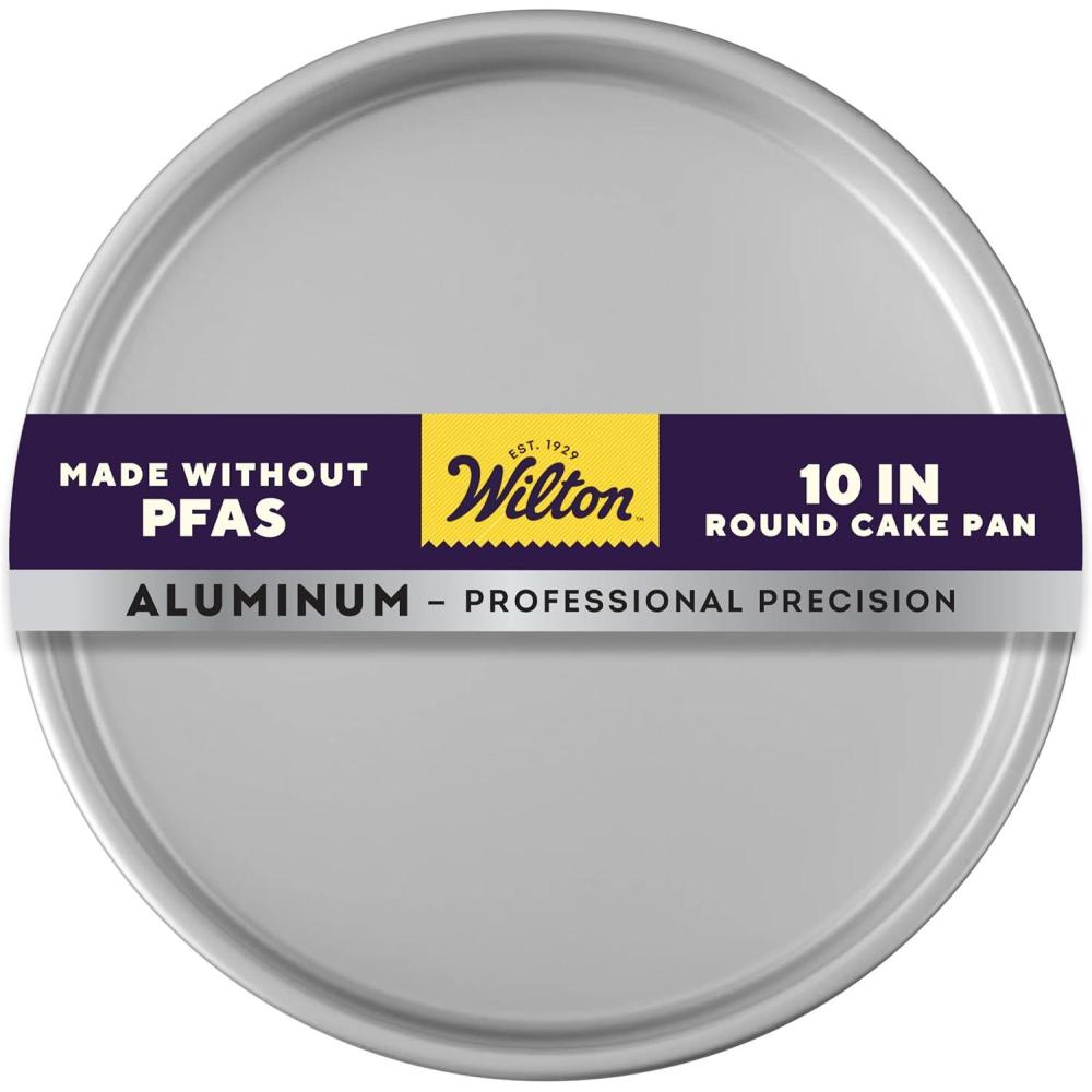 image:imageWilton Perforated Round Cake Pan Aluminum Bakeware for Crisp Edges Durable Even Heating RustResistant Professional Quality 14 x 2 in Package May Vary10 x 2 in Pack of 1