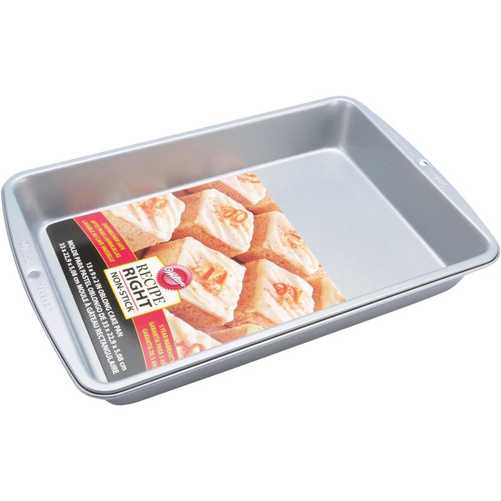 image:imageWilton Recipe Right NonStick Oblong Cake Pan Heats Evenly for Years of Baking Perfection13 x 9inches9 x 13