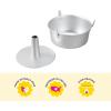 Wilton 10 Inch Angel Food Tube Cake Pan, Even Heating Aluminum Bakeware for Cakes, Made without PFAS, Packaging May Vary(10 inches)
