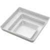 Wilton Aluminum Square 3-Piece Bakeware Set, Durable Anodized Bakeware for Tiered & Layered Cakes, Even Heating, Rust-Resistant, Professional Cake Baking Pans, 8 in, 12 in, 16 in, Packaging May Vary