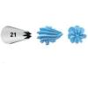 Wilton Cake Decorating Tip Pkg Open Star #21(Silver)