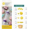 Wilton Dessert Decorator – The Kit Includes a Plunger-Style Tool, 2 Couplers, 1 Fill Tip, 4 Decorating Tips, Plastic, White & Purple(Each (Pack of 12))