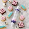 Wilton Dessert Decorator – The Kit Includes a Plunger-Style Tool, 2 Couplers, 1 Fill Tip, 4 Decorating Tips, Plastic, White & Purple(Each (Pack of 12))
