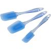 Wilton Easy Flex Silicone Spatula Set – Your Versatile Tools for Mixing, Folding, Scraping, Cooking, Frosting and Serving, Blue, 3-Piece(3-piece)