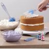 Wilton Easy Flex Silicone Spatula Set – Your Versatile Tools for Mixing, Folding, Scraping, Cooking, Frosting and Serving, Blue, 3-Piece(3-piece)