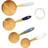 Wilton Gold Measuring Cups – Add This Essential Tool Set to Your Kitchen for Measuring Dry Ingredients, Key Ring for Easy Storage and Organization, Set of 4