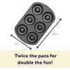 Wilton Gold Non-Stick 2 Piece Donut Pan Set, Stainless Steel Bakeware, Made without PFAS, Packaging May Vary(2 Pack)