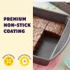 Wilton Gold Non-Stick 8 x 8 Inch Square Brownie Cake Pan, Stainless Steel Bakeware, Made without PFAS, Packaging May Vary