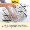 Wilton Gold Premium Non-Stick Warp-Resistant Bakeware, Made without PFAs, 3-tier Cooling Rack, Packaging May Vary