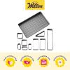Wilton Gold Premium Non-Stick Warp-Resistant Bakeware, Made without PFAs, DIY Cake Numbers and Letters Set, Packaging May Vary(Celebrations Set)
