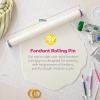Wilton Large Fondant Rolling Pin with Guide Rings – Fondant Roller Ideal for Rolling Large Amounts of Fondant on Tiered Cakes, 20-Inch(2 ” w/Rings)