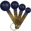 Wilton Navy Blue and Gold Measuring Cups, Measuring Spoons and Whisks Set, 10-Piece