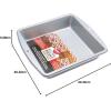 Wilton Recipe Right Non-Stick 8 Inch Square Pan, 8″ x 8″ x 2″ (1-Unit)(8 inches)