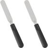 Wilton 9 in. Straight Icing Spatula, Stainless Steel Cake Decorating Tool with Ergonomic Handle(11 inch – Straight Spatula (Pack of 2))