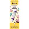 Wilton Dessert Decorator – The Kit Includes a Plunger-Style Tool, 2 Couplers, 1 Fill Tip, 4 Decorating Tips, Plastic, White & Purple(Each)