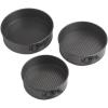 Wilton Gold Non-Stick 8,9,10 in Springform Cheesecake Pan Set, Stainless Steel Bakeware, Made without PFAs, Packaging May Vary
