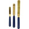 Wilton Navy Blue and Gold Icing Spatula Set – Spatula Set for Cake Decorating, Frosting and Icing – 3-Piece Angled Spatula of 9, 11, 13-Inches(Assorted)