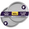 Wilton Perforated Round Cake Pan, Aluminum Bakeware for Crisp Edges, Durable, Even Heating, Rust-Resistant, Professional Quality, 14 x 2 in., Package May Vary(9 x 2 in. (Pack of 2))