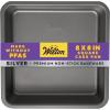Wilton Silver Non-Stick 8 x 8 Inch Square Brownie Cake Pan, Stainless Steel Bakeware, Made without PFAS, Packaging May Vary