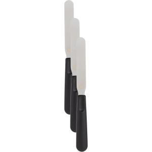 Wilton 9 in. Straight Icing Spatula, Stainless Steel Cake Decorating Tool with Ergonomic Handle(9 inch – Straight Spatula (Pack of 3))