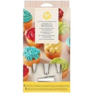 Wilton Cupcake Decorating Set, Piping Bags And Tips Set Steel Icing Tips With Plastic Decorating Bags, Piping Tips Set Icing Bags And Tips Set, 12-Piece((Pack of 144))