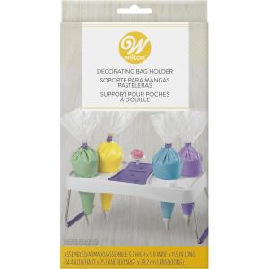 Wilton Decorating Bag Stand – Organize Icing Bags for Easy Reach and Quick Treat Decorating, Holds Flower Nails to Dry Buttercream Flowers, 6-Cavity