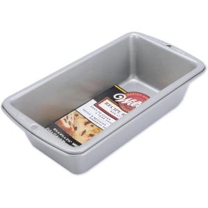 Wilton Loaf Tin, Large, Recipe Right, Non Stick, 23.5cm x 13.3cm (9.25in x 5.25in), Steel(Medium 8.5 x 4.5 in.  1 Pack)