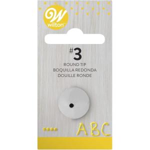 Wilton Open Star Tip Number 32, Piping Tip For Standard Decorating Bags And Couplers, Stainless Steel(No 3 – Round)