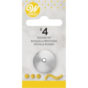 Wilton Open Star Tip Number 32, Piping Tip For Standard Decorating Bags And Couplers, Stainless Steel(No 4 – Round)