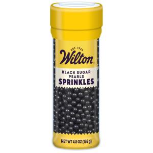 Wilton Pink Sugar Pearls, 5 oz.(Black)