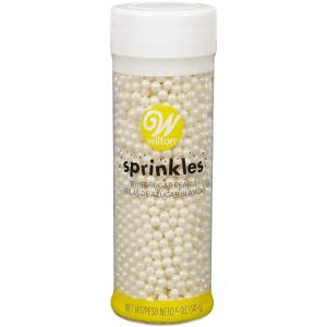 Wilton Pink Sugar Pearls, 5 oz.(White)