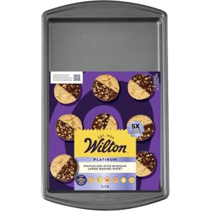 Wilton Platinum Premium Non-Stick Anti-Warp Bakeware, Made without PFAs, Large Baking Sheet, 11×17 in(10 x 15 in.)