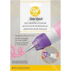 Wilton Twist Quick Decorating Coupler, 4-Pieces(Purple)