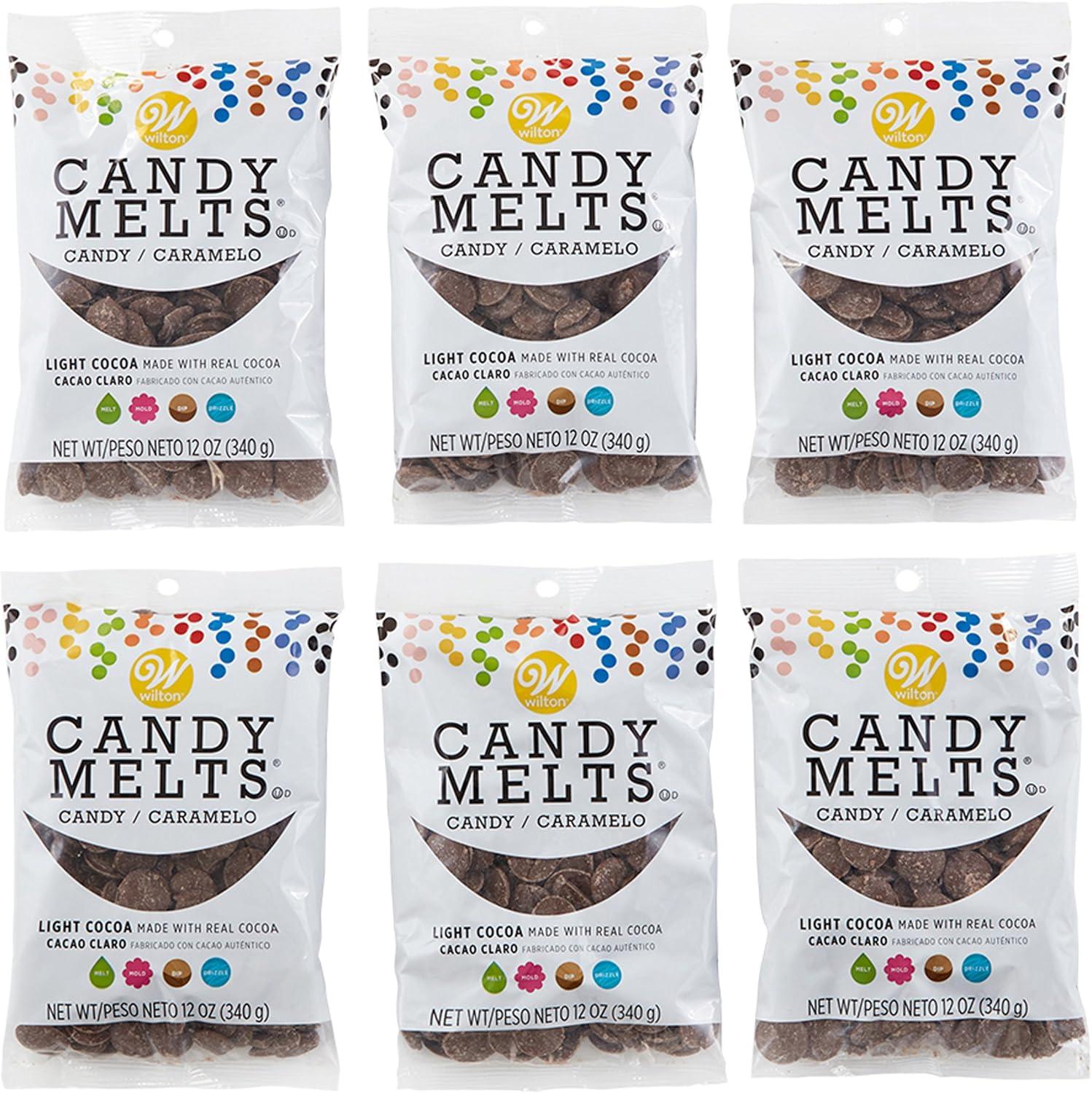 image:imageWilton Melting Chocolate Orange Candy Melts for Cake Pops Candy Making Chips Vanilla Flavored 12oz Pack of 6 Packaging May VaryBrown