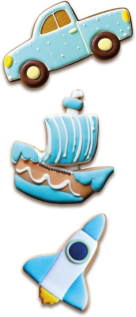 image:imageWilton Metal Cookie Cutter 3Inch AppleCar Rocket Boat