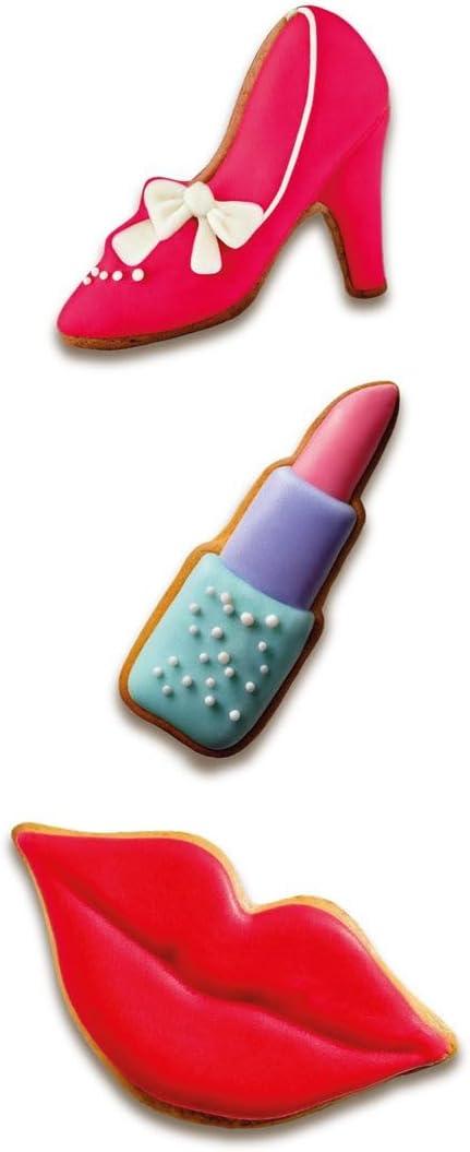 image:imageWilton Metal Cookie Cutter 3Inch AppleHigh Heel Lipstick Lips