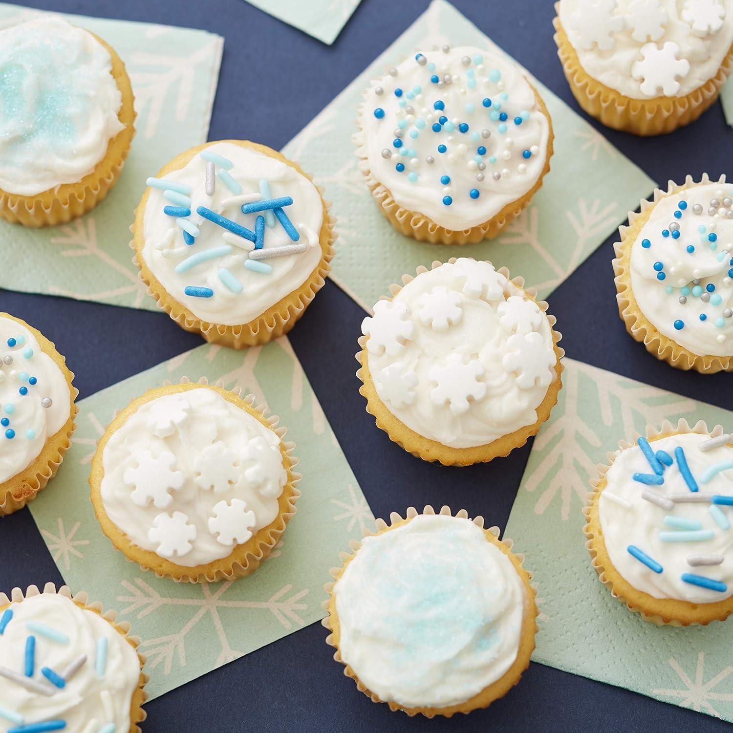 image:imageWilton Winter Sprinkles Mega Set of 4 166 oz blue and white