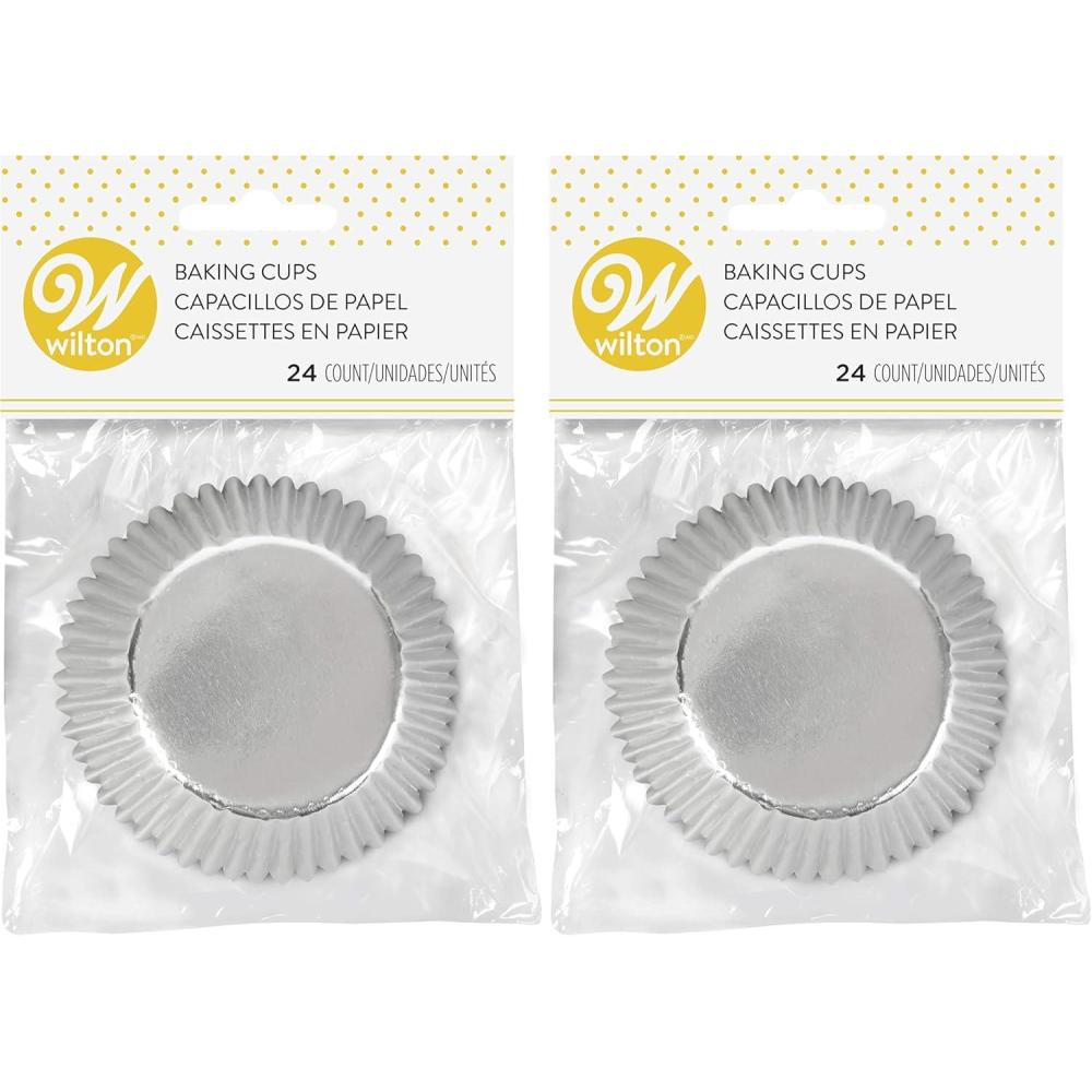 image:imageBake cups Silver Foil 24Ct2 inches Pack of 2